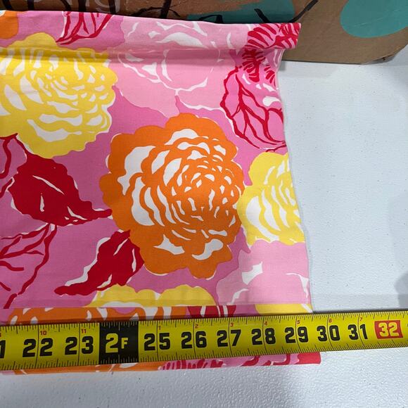 Vintage Lilly Pulitzer White Label Pink Floral Flare Pants Womens Size 4 - Picture 7 of 8